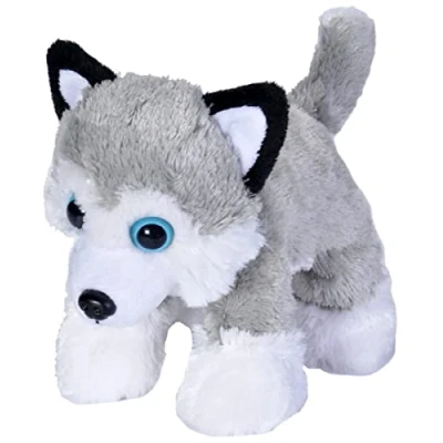 Image de Wild Republic 18085 Peluche Hug&#039;ems Chien Husky 18 cm