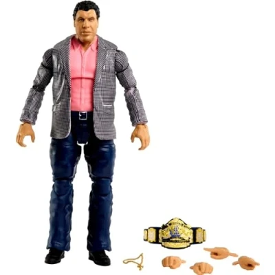 Afbeelding van WWE Elite Collection HKN79 actiefiguur Andre de Giant met misleidende TrueFX technologie, ontwikkeld voor echte verzamelaars en fans als verzamelcadeau (15 cm)