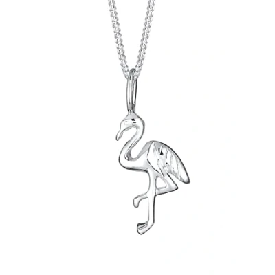 Afbeelding van Elli Flamingotropika Ketting, Dames, Maat: 45, Silber
