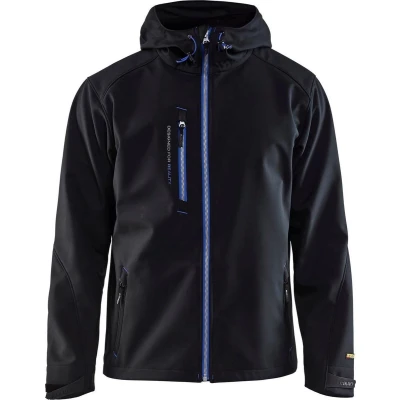 Afbeelding van Blåkläder 4949 2517 Softshell Jack Zwart/Korenlblauw maat M
