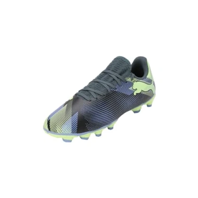 Afbeelding van PUMA Future 7 Play Fg/Ag Jr Voetbalschoenen, uniseks, kinderen, Grijs Skies Elektro Paars Fizzy Appel Wit, 36 EU