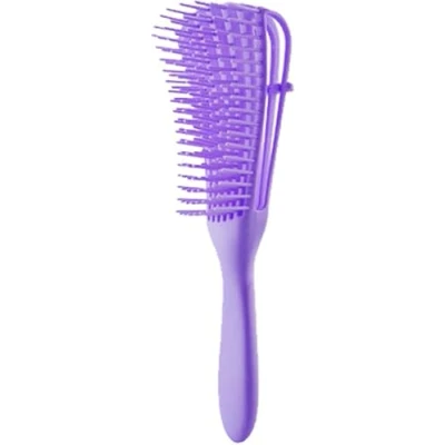 Afbeelding van Detangler brush Curly hair Haarborstel Antiklit borstel Paars Anti klit Detangling