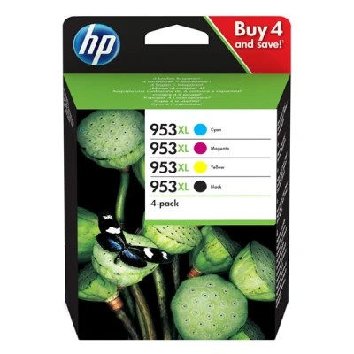Image de HP 3HZ52AE#301 (953XL) Ink cartridge multi pack, 42,5ml + 3x20,5ml, Pack qty 4