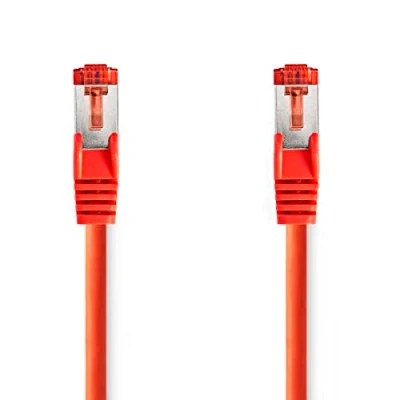 Image de Nedis Câble réseau RJ 45 (M) pour 3 m SFTP CAT 6 moulé rond rouge