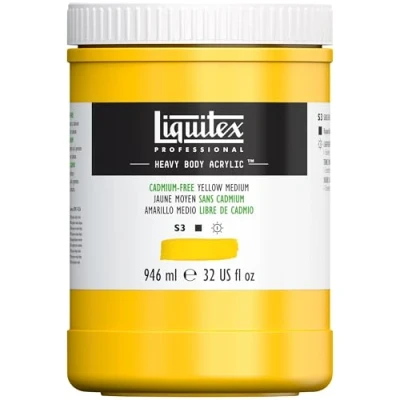 Afbeelding van LIQUITEX Acrylverf Heavy Body, amariel cadmiumvrij medium, 946 ml