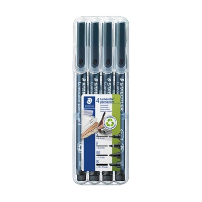 Image de Staedtler Lumocolor Permanent Pen Set Box S F M B