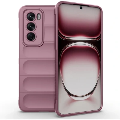 Afbeelding van imoshion Hoesje Geschikt voor Oppo Reno 12 Siliconen EasyGrip Backcover Paars