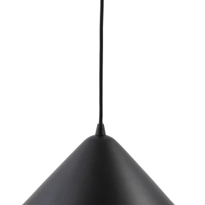 Afbeelding van Lindby hanglamp Clarine, zwart/wit, Ø 32 cm, metaal