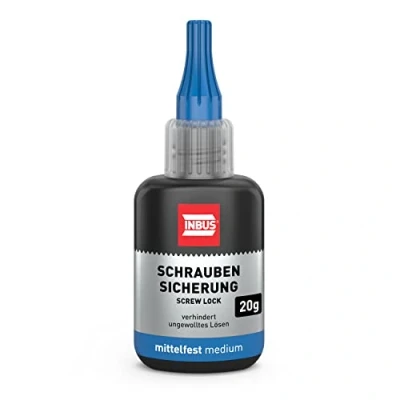 Afbeelding van INBUS® 79560 schroefbeveiliging gemiddelde sterkte 20 g Made in Germany