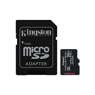 Image de Kingston Industrial Carte mémoire flash (adaptateur microSDHC SD inclus(e)) 32 Go A1 / Video Class V30 UHS I U3 Class10