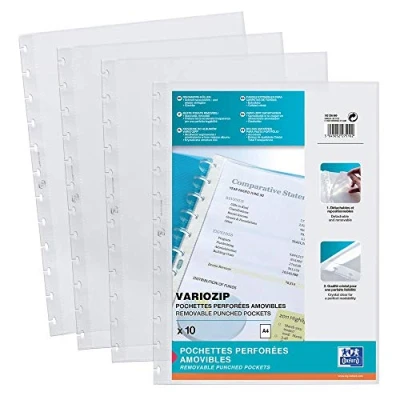 Afbeelding van Showtas Oxford Vario Zipp A4 PP glashelder