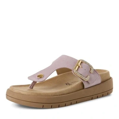 Afbeelding van Marco Tozzi Pantolette Teensandalen, Dames, Maat: 39, Lavender Leer