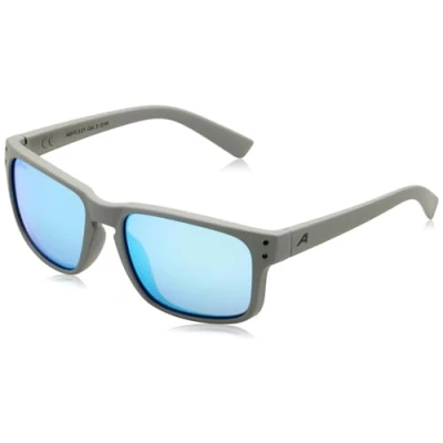 Image de ALPINA KOSMIC Lunettes de soleil à effet miroir et incassables avec protection UV 100% pour adultes, gris lune mat, taille unique