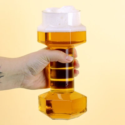 Afbeelding van Bierglas Dumbbell 700 ml 22 cm Bierpul Bier accessoire