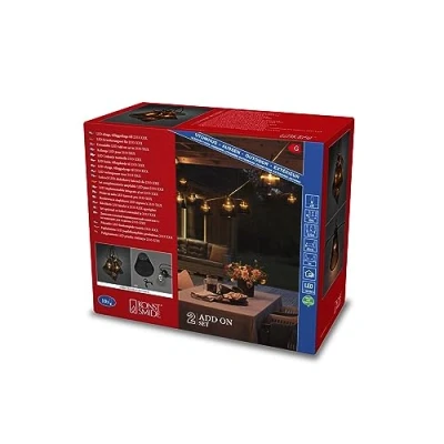 Afbeelding van Konstsmide 2334 830 Lichtketting Buiten Energielabel: G (A G) Aantal lampen 10 LED Barnsteen Verlichte lengte: 9.15 m