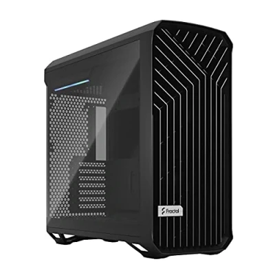 Image de Fractal Design Torrent Tour ATX étendu panneau latéral fenêtré (verre trempé) pas d&#039;alimentation (ATX) noir USB/Audio