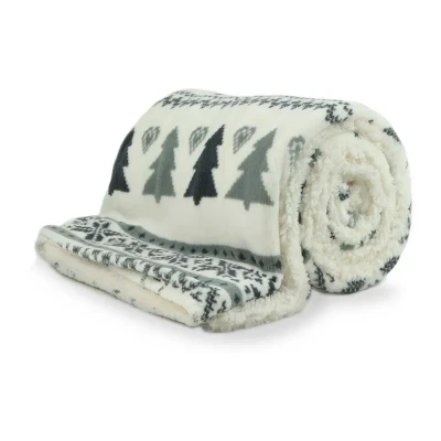 Afbeelding van Unique Living Wonderful plaid 130x160cm white