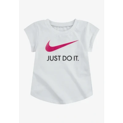 Afbeelding van Nike T shirt voor meisjes, wit 36F245001, Wit.