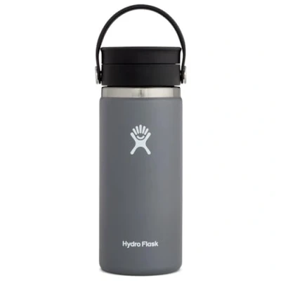 Afbeelding van HYDRO FLASK Roestvrij Stalen Thermobeker van 473 ml Vacuümgeïsoleerde Reisbeker met Lekvrije Flex Sip Dop Koffie Beker voor Warme en Koude Dranken BPA Vrij Brede Opening Stone