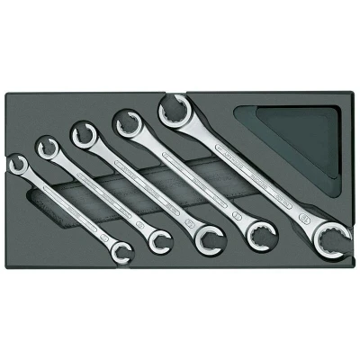 Image de GEDORE 1500 ES 400 Clé à anneau ouverte 5 pièces 1731157
