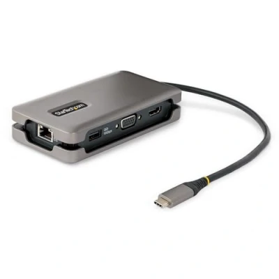 Afbeelding van StarTech.com DKT31CVHPD3 notebook dock &amp; poortreplicator Bedraad USB 3.2 Gen 2 (3.1 2) Type C Grijs