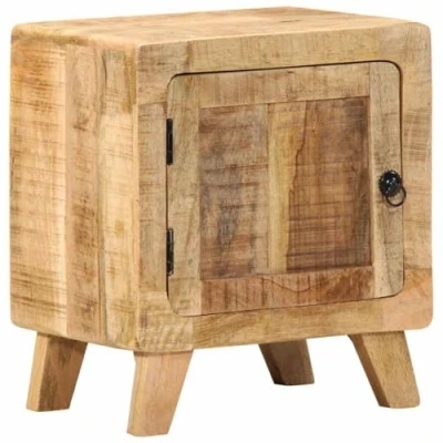 Afbeelding van vidaXL Nachtkastje 40x32x46 cm massief ruw mangohout