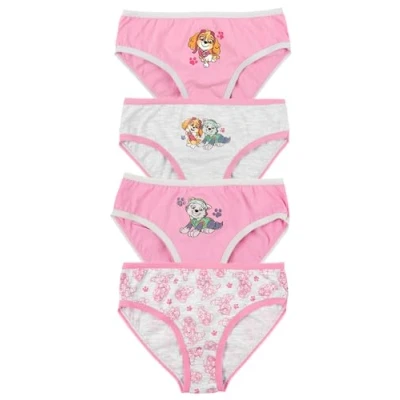 Afbeelding van Paw Patrol Set van 4 onderbroeken voor meisjes, roze/grijs, Rood/Grijs