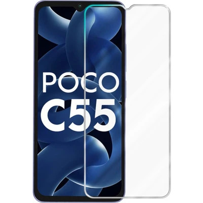 Afbeelding van Cadorabo 3x Screenprotector geschikt voor Xiaomi Poco C55 Beschermende Pantser Film in Getemperd (Tempered) Display beschermend glas 9H hardheid met 3D Touch