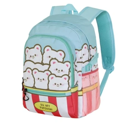 Afbeelding van Karactermania Oh My Pop! Popcorn FIGHT FAN 2.2 Rugzak Backpack met trolley bevestiging Blauw