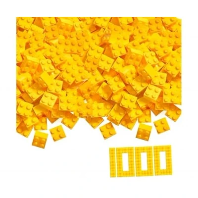 Afbeelding van Simba 104114116 set bouwstenen Blox 4 1000 stuks geel