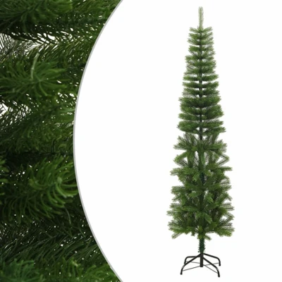 Afbeelding van Kunstkerstboom met standaard smal 240 cm PE