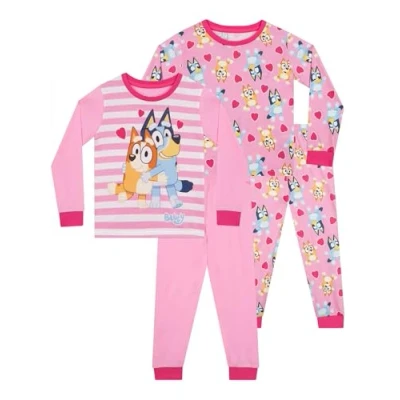 Afbeelding van Bluey pyjama 2 stuks voor meisjes pyjamasets 18 maanden en 8 jaar, Roze