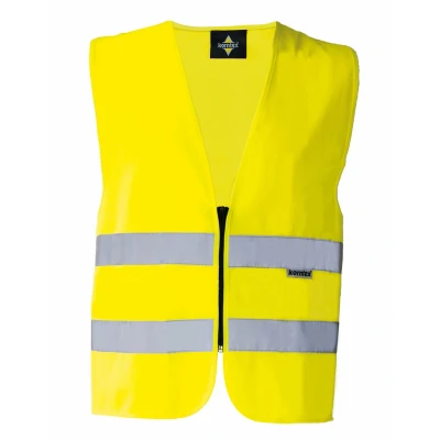 Afbeelding van Korntex, Hoge zichtbaarheid vest, Goed zichtbaar vest met rits (XXL)
