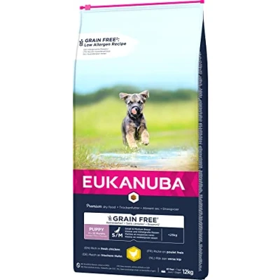 Afbeelding van Eukanuba Pup Small Medium Grain Free Kip Puppy Hondenvoer 12 kg