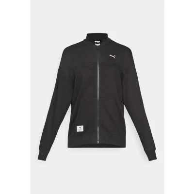 Afbeelding van Puma Relaxed FULL ZIP Jacket Sweater met rits, Dames, Maat: Medium, Black