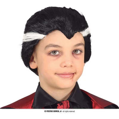 Afbeelding van Fiestas Guirca pruik Dracula (kindermaat) Carnaval accessoires Pruiken