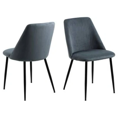 Afbeelding van Giga Living Eetkamerstoel Ingel Grijs Loyd Set van 4