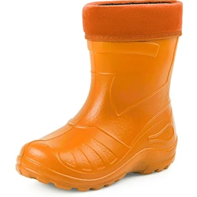 Afbeelding van Ladeheid LA KL 050 Kinder Regenlaarzen Rubber met Binnenschoen EVA Wasbare Oranje 28
