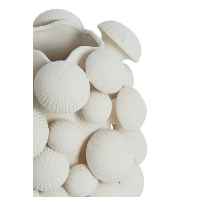 Afbeelding van Light &amp; Living Vaas PLENTZIA Ø33.5x46cm Wit