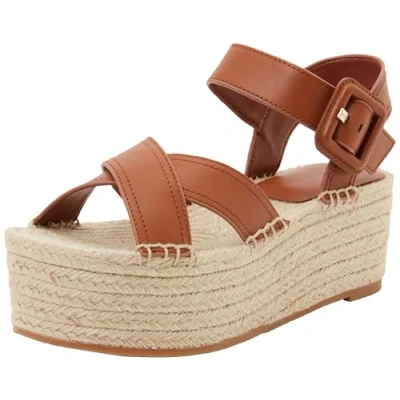 Afbeelding van BOSS Machica Sandalen met enkelbandjes, Dames, Maat: 36, Rust/copper Leer