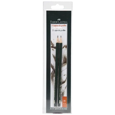 Afbeelding van Faber CASTELL B 9000 2B 2 blister met potloden 9000, schaal