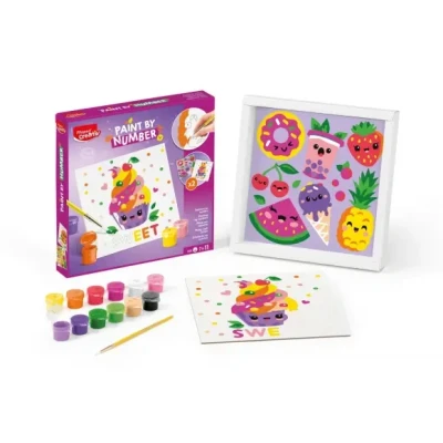Afbeelding van Kinderverf op nummer Maped Creativ Cupcake en Multifood