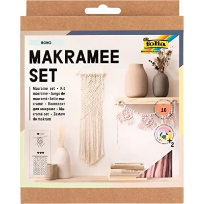 Afbeelding van Folia Handwerkset Macramé Boho, Handwerkset, Veelkleurig