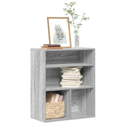 Afbeelding van vidaXL Boekenkast 60x30x71,5 cm bewerkt hout grijs sonoma eikenkleurig
