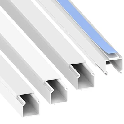 Image de Cablecoach L1515AW4 Goulotte autocollante en PVC 15 x mm Couleur : Blanc 4 m (1 de Longueur 4)