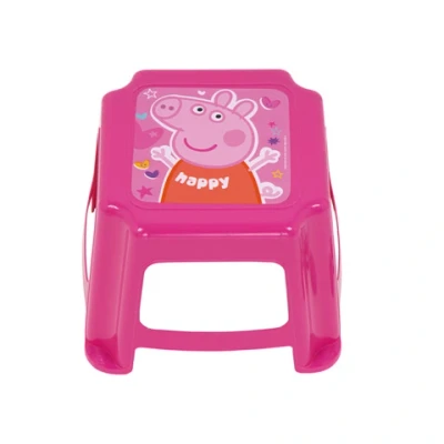 Afbeelding van Peppa Pig Plastic krukje Happy 8430957144403