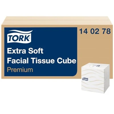 Afbeelding van Tork tissues voor gezicht, extra zacht, 2 laags, 100 per doosje zakdoekjes