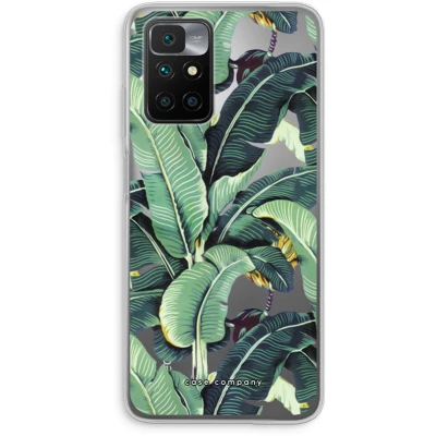 Afbeelding van Case Company® hoesje geschikt voor Xiaomi Redmi 10 Bananenbladeren Soft Cover Telefoonhoesje Bescherming aan alle Kanten en Schermrand