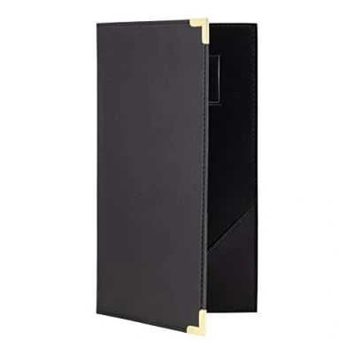Image de SECURIT Porte Addition Classic Line 3 Encoches Pour Café, Bar, Restaurant Similicuir PU Coloris Noir