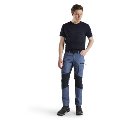 Afbeelding van Blaklader Service werkbroek met stretch 1459 1845 Gevoelloos blauw/Donkerblauw D120